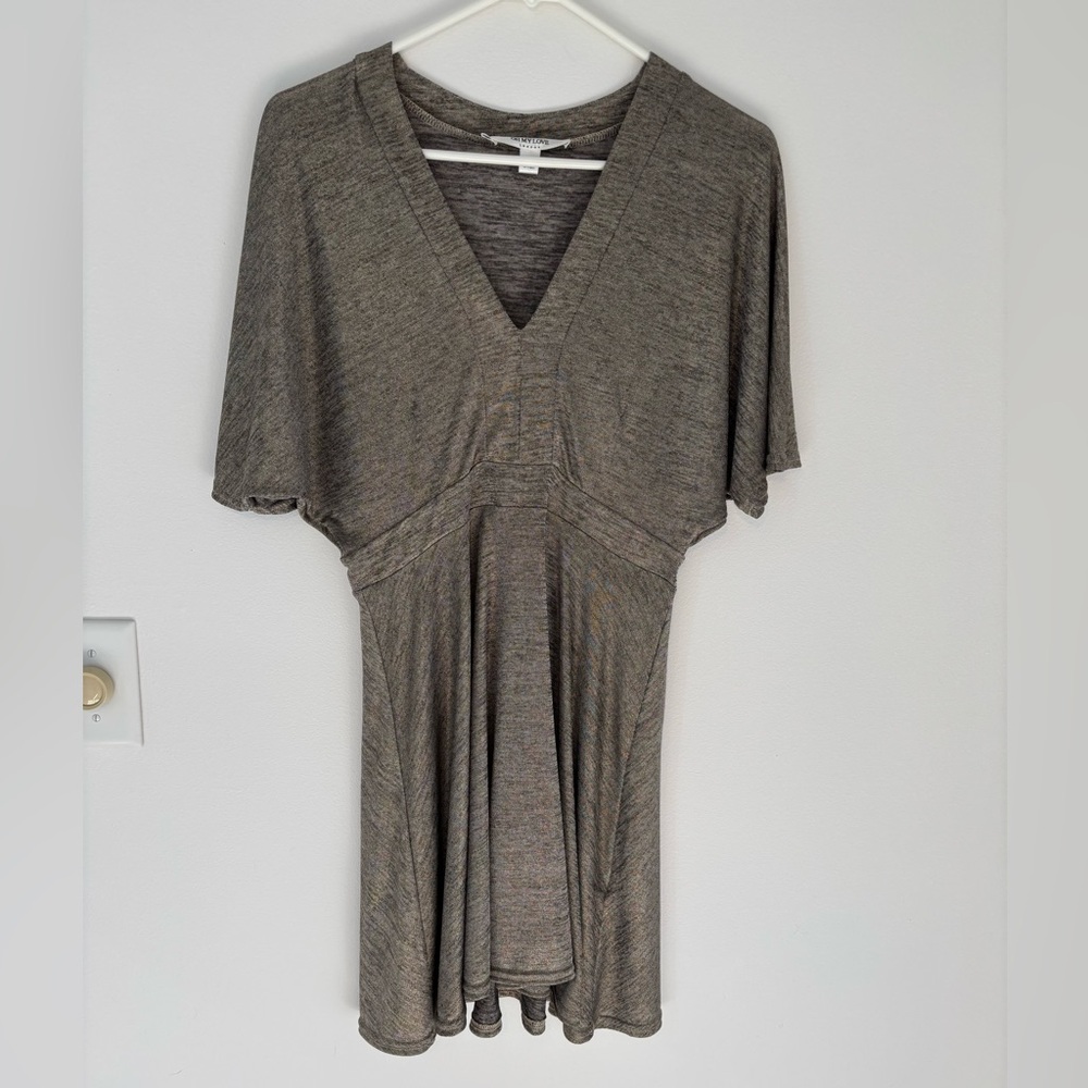Heather-Gold Kimono-Style Dress